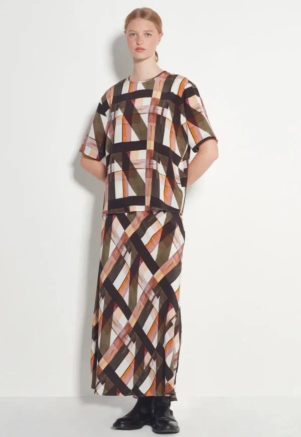Online Drape T - Painterly Women Tops & Tees