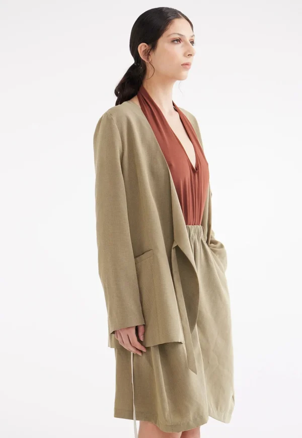 Best Draper Wrap Jacket- Houndstooth Women Blazers & Jackets