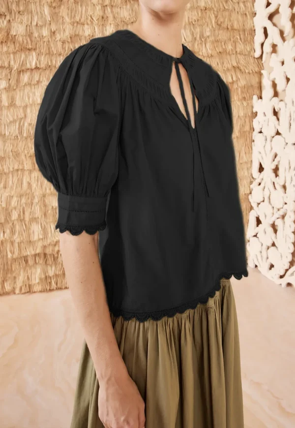 Sale Dylan Top - Noir Women Tops & Tees