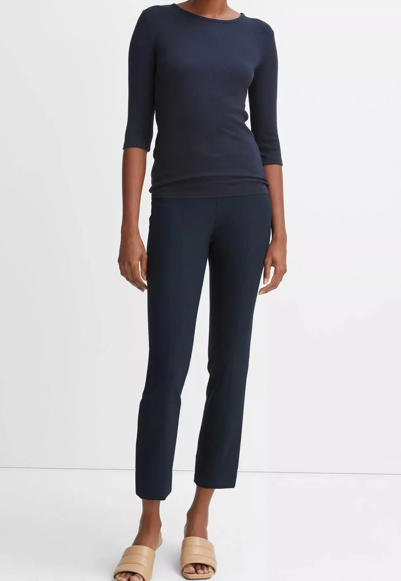 elbow_sleeve_crew__coasta_0.webp Hot Elbow Sleeve Crew - Coastal Blue Women Tops & Tees