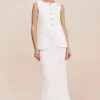 New Emma Pencil Skirt - Ivory Women Skirts