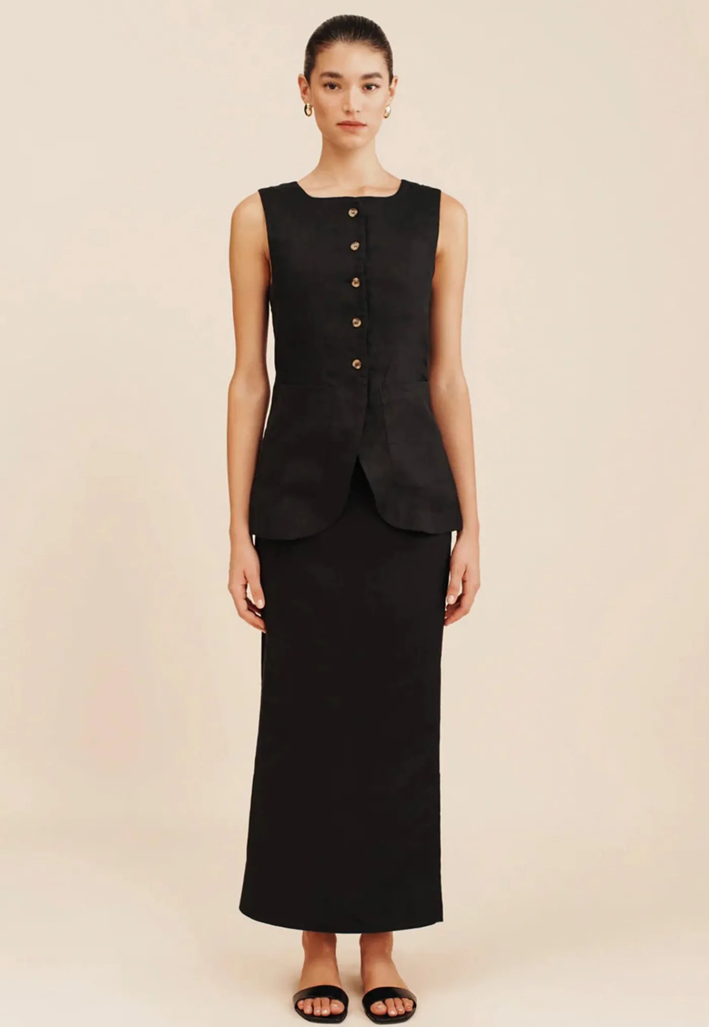 emma_vest__black_1.webp Discount Emma Vest - Black Women Tops & Tees