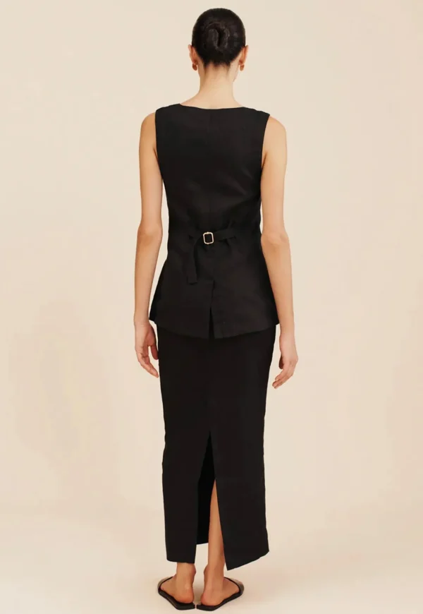 Discount Emma Vest - Black Women Tops & Tees
