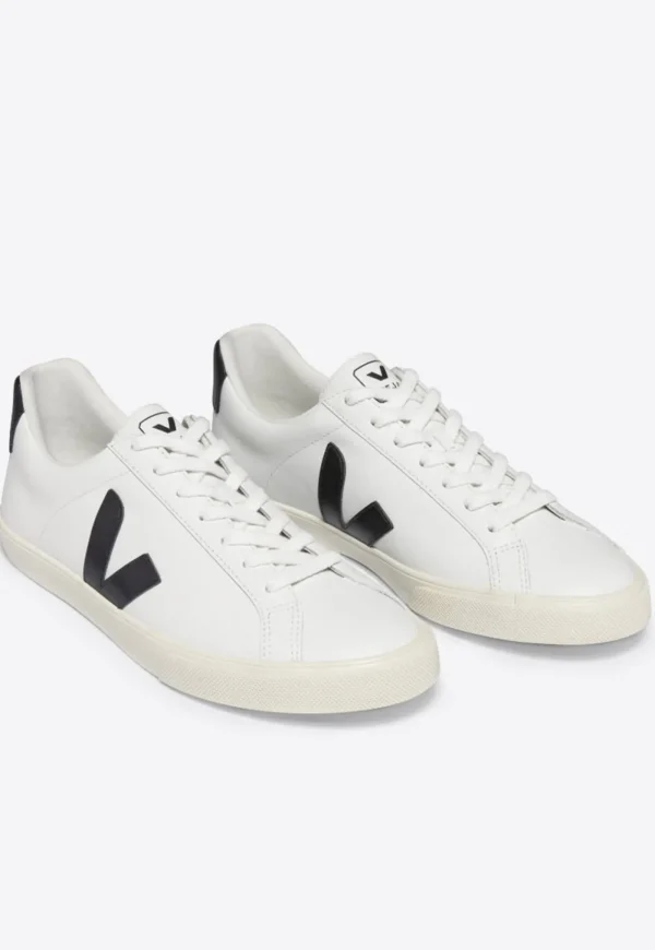 New Esplar Leather - Extra White/Black Women Footwear | Sneakers