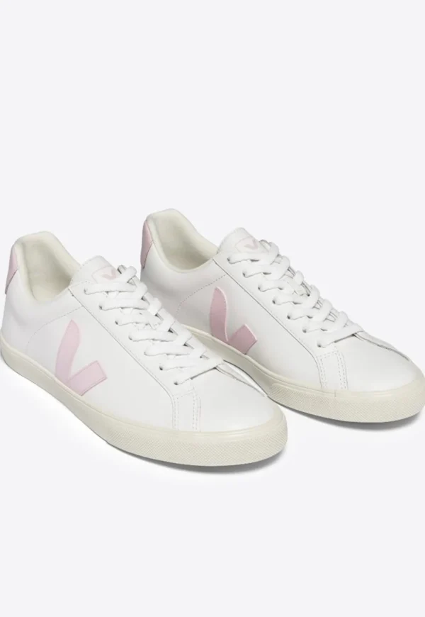 New Esplar Leather Logo - Extra White/Petale Women Footwear | Sneakers