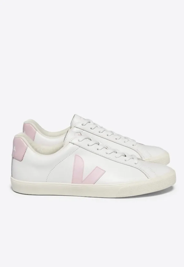 New Esplar Leather Logo - Extra White/Petale Women Footwear | Sneakers