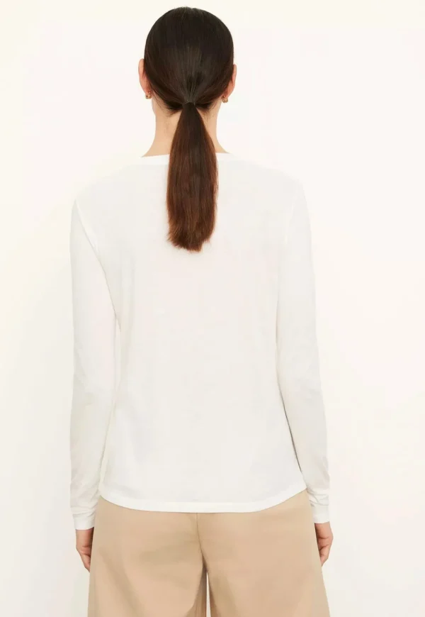 Clearance Essential Long Sleeve Crew - Optic White Women Tops & Tees