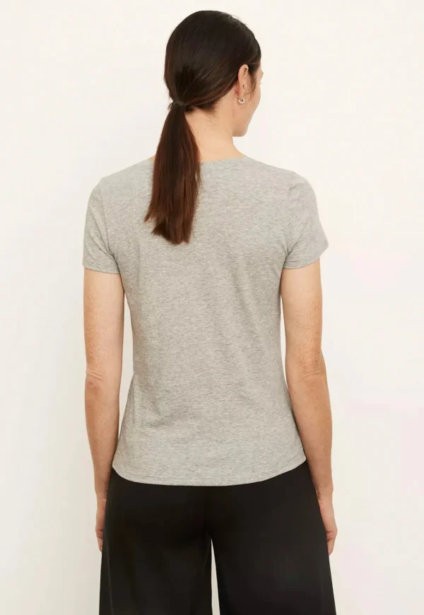 Online Essential V-Neck - Grey Women Tops & Tees
