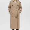 Best Evans Classic Trench Coat - Sand Women Coats