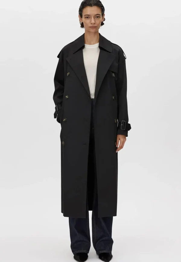 Online Evans Classic Trench Coat - Black Women Coats