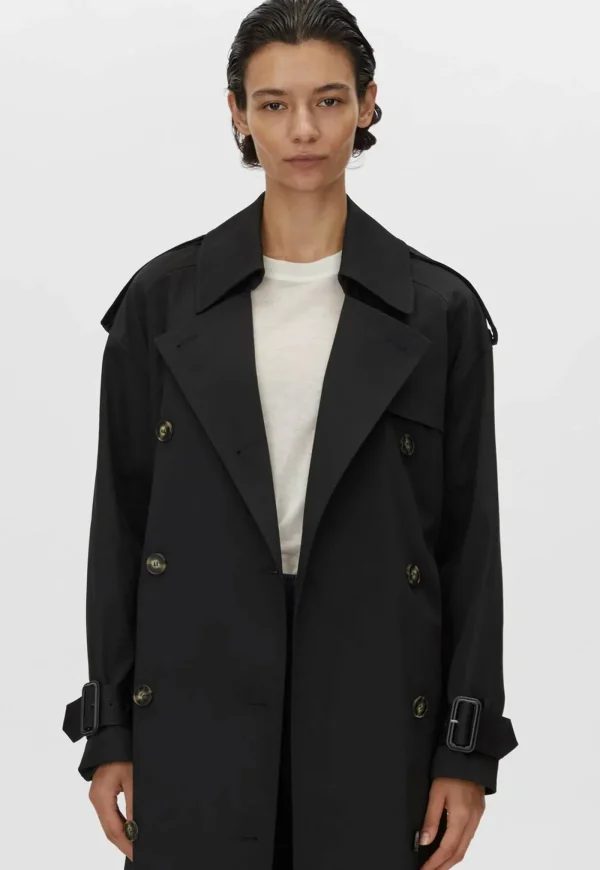 Online Evans Classic Trench Coat - Black Women Coats