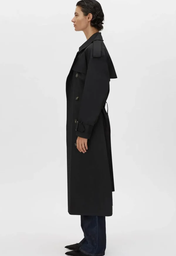 Online Evans Classic Trench Coat - Black Women Coats