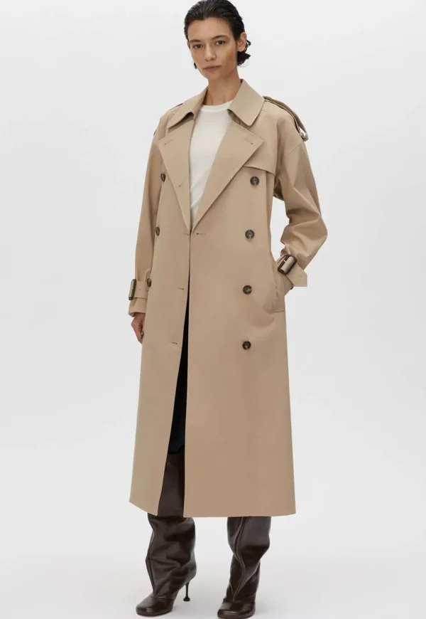 Best Evans Classic Trench Coat - Sand Women Coats