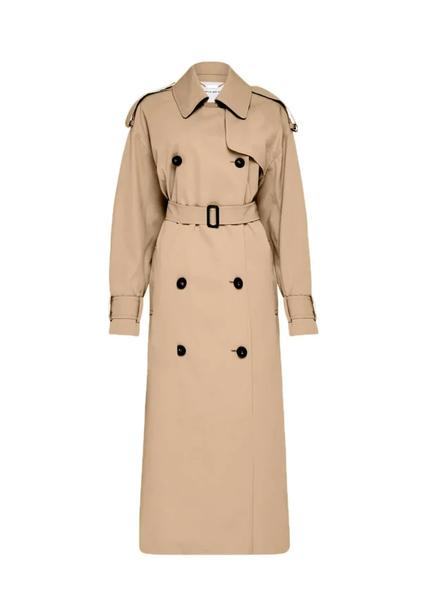 Best Evans Classic Trench Coat - Sand Women Coats