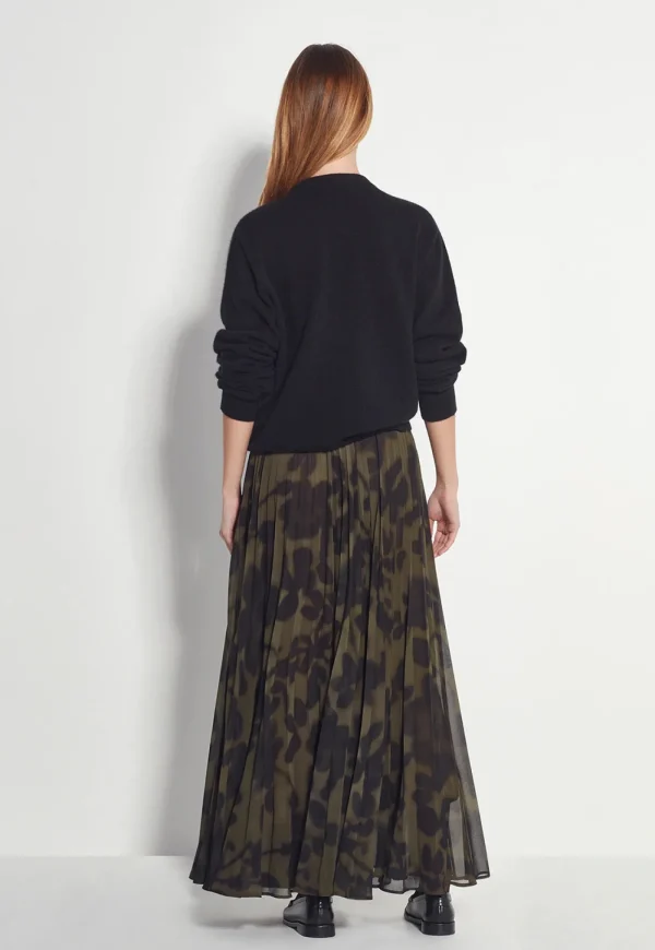 Clearance Evelyn Pleat Skirt - Midnight Flora Women Skirts