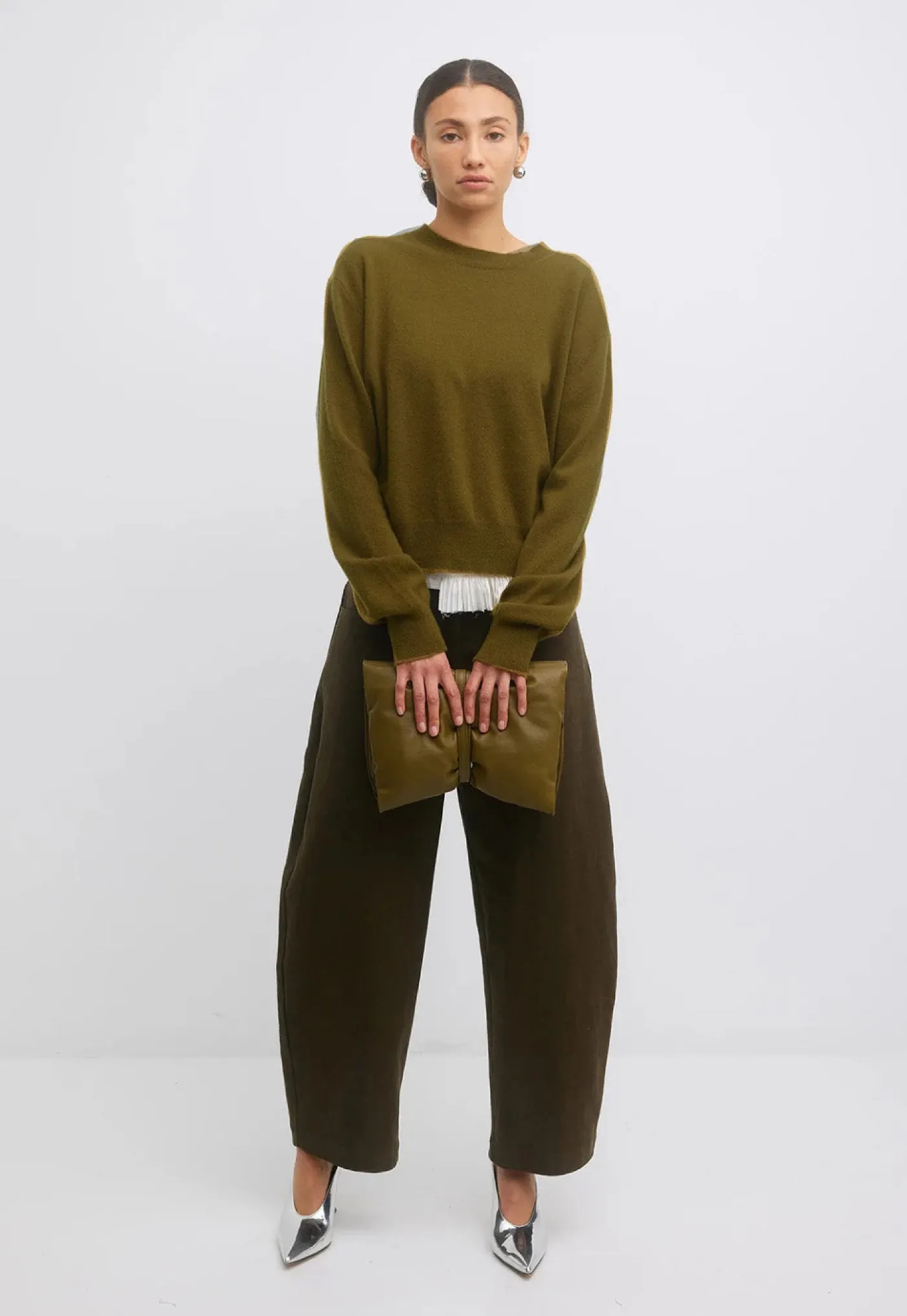 faron_jumper__olive_2.webp Online Faron Jumper - Olive Women Knitwear