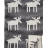 Sale Felted Blanket - Moose Stripes Cushions & Throws
