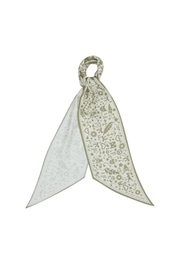 Best Filigree Sash Scarf - Cream/Olive Women Scarves | Scarves
