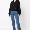 Clearance Franklin Cropped Trench - Black Women Blazers & Jackets