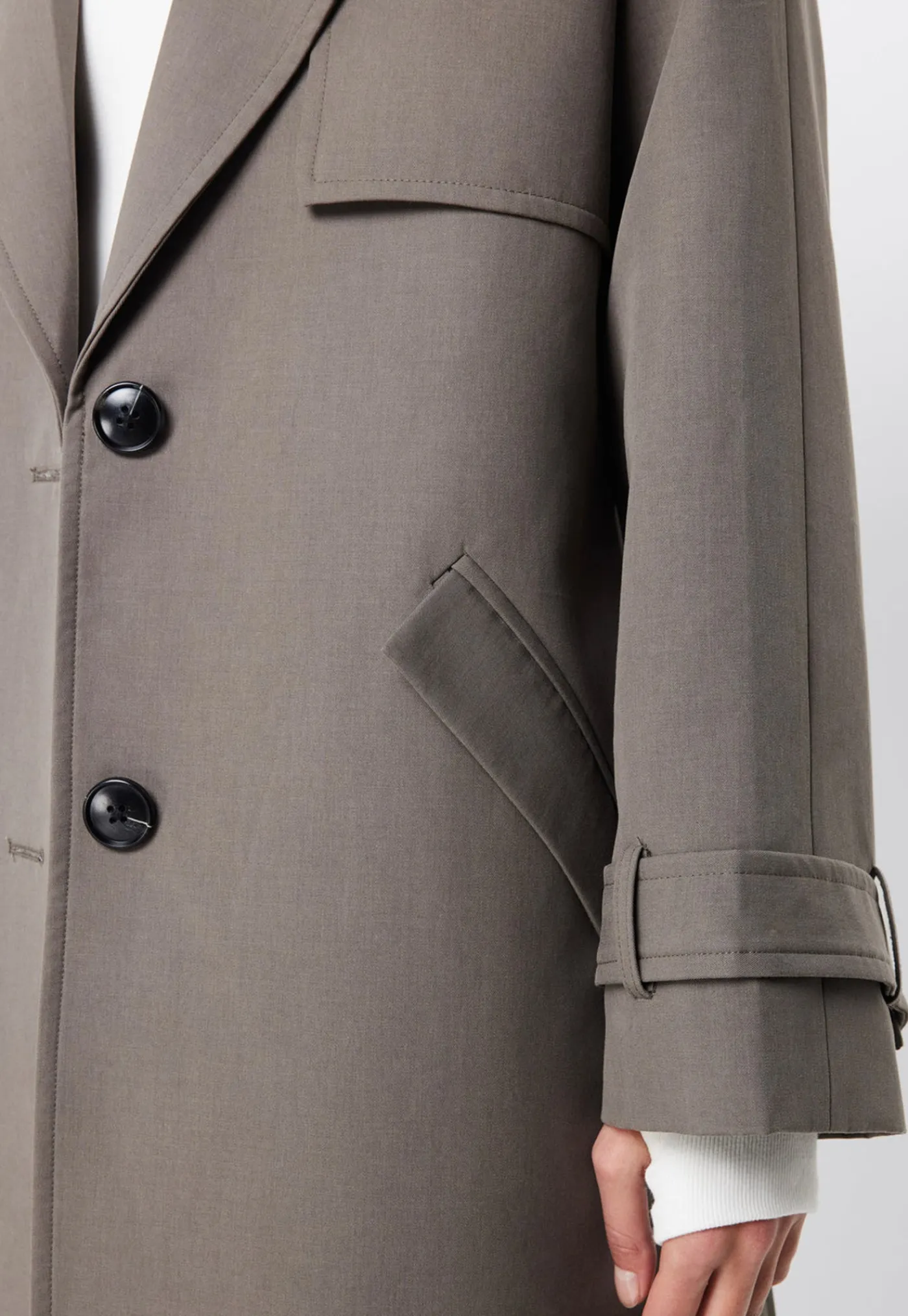 franklin_trench_coat__cha_3.webp Online Franklin Trench Coat - Charcoal Women Coats