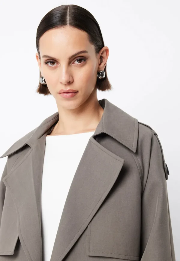 Online Franklin Trench Coat - Charcoal Women Coats