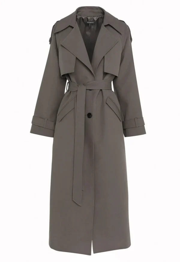 Online Franklin Trench Coat - Charcoal Women Coats