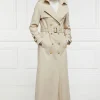 Outlet Gatcombe Full Length Trench Coat - Stone Women Coats