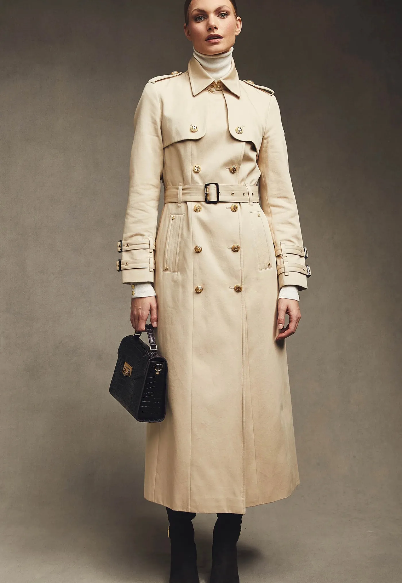 gatcombe_full_length_tren_11.webp Outlet Gatcombe Full Length Trench Coat - Stone Women Coats