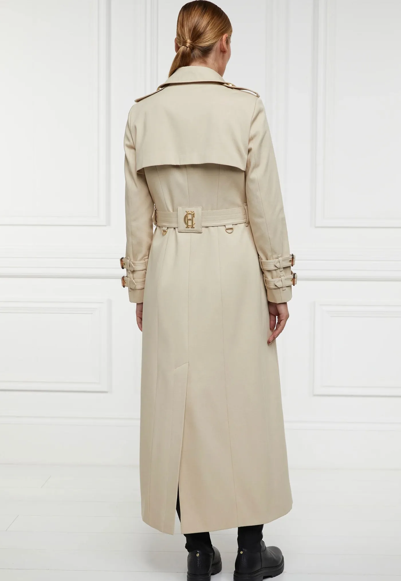 gatcombe_full_length_tren_4.webp Outlet Gatcombe Full Length Trench Coat - Stone Women Coats