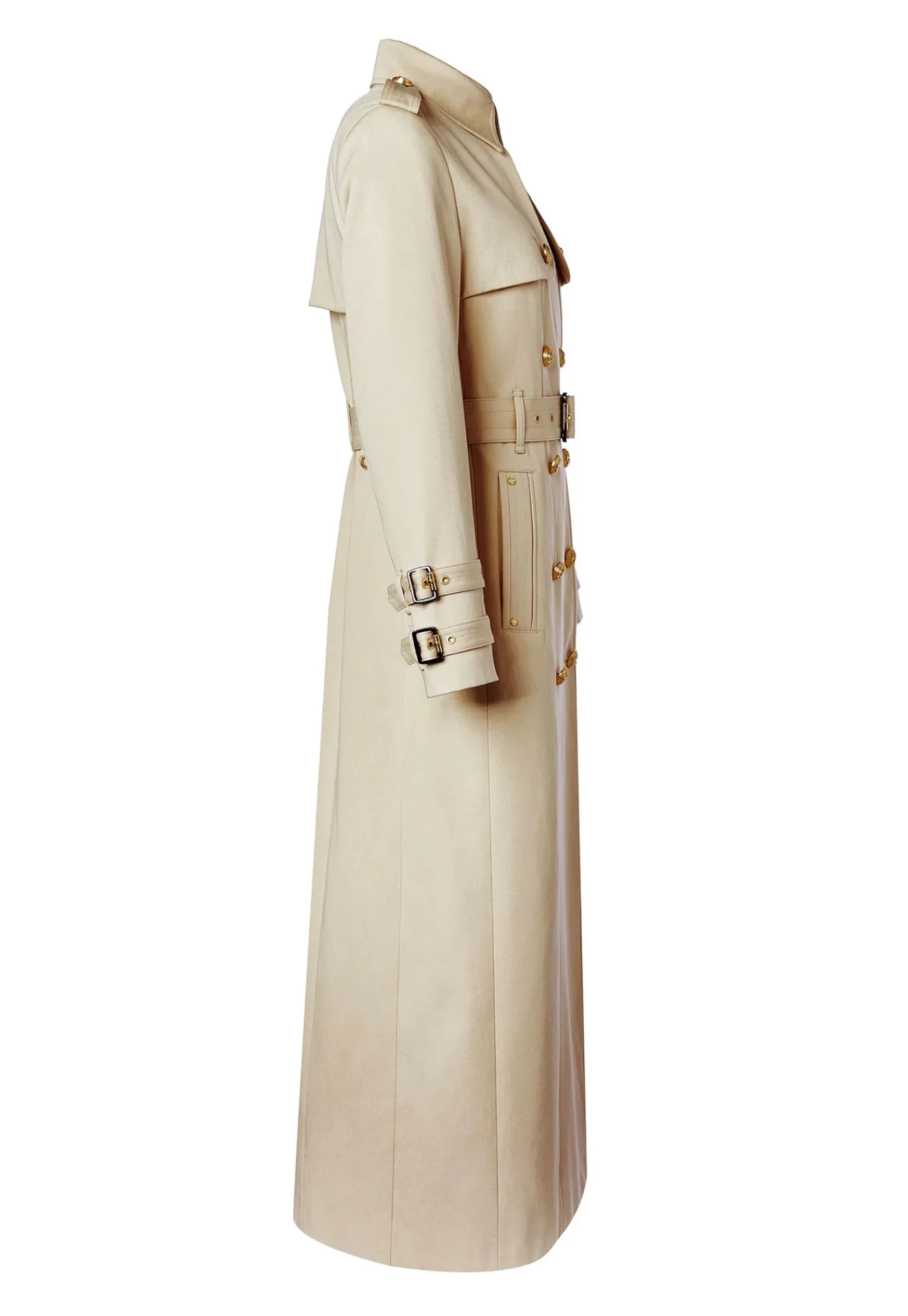 gatcombe_full_length_tren_9.webp Outlet Gatcombe Full Length Trench Coat - Stone Women Coats