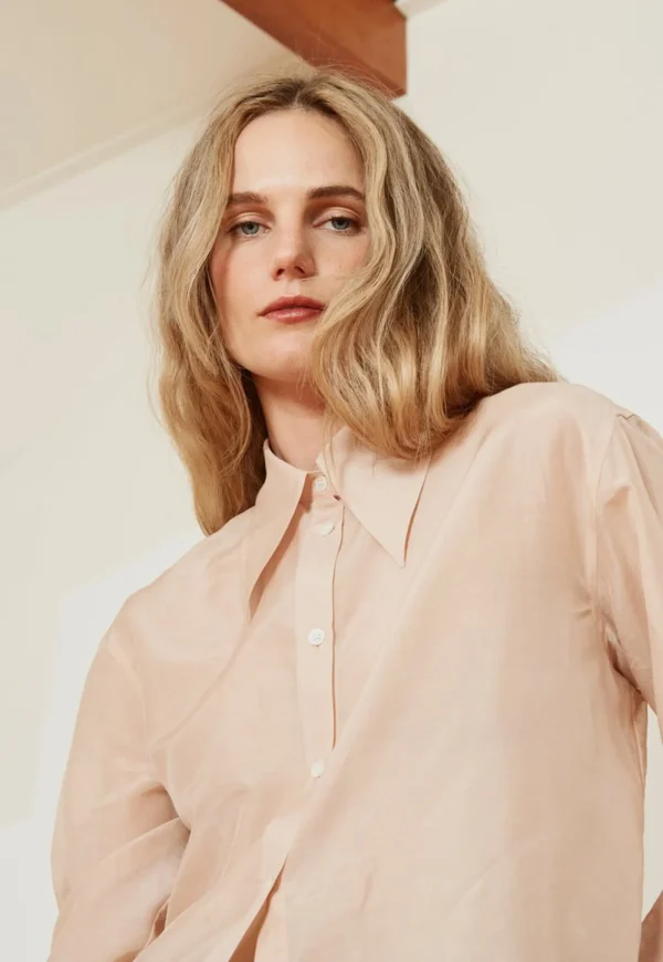 Online Gentleman Classic Shirt - Blush Liberty Women Tops & Tees