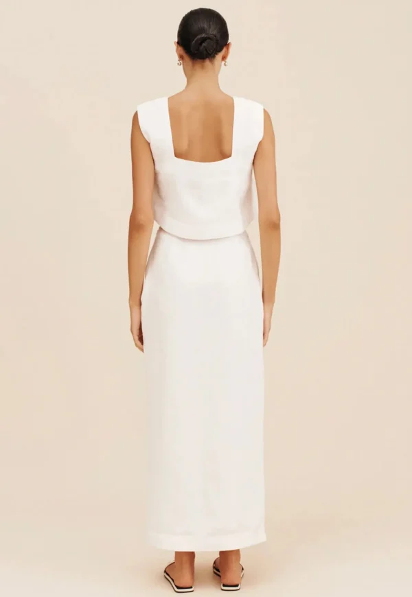 Online Gigi Column Skirt - Ivory Women Skirts