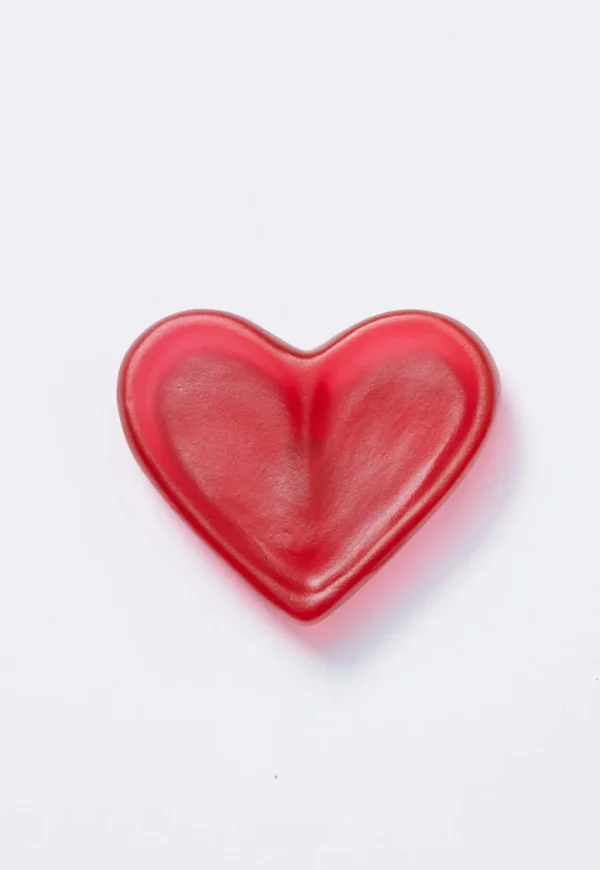 Hot Glo Heart - Ruby Art