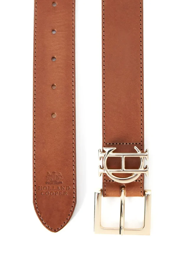 Online HC Classic Logo Belt - Tan Women Belts | Belts