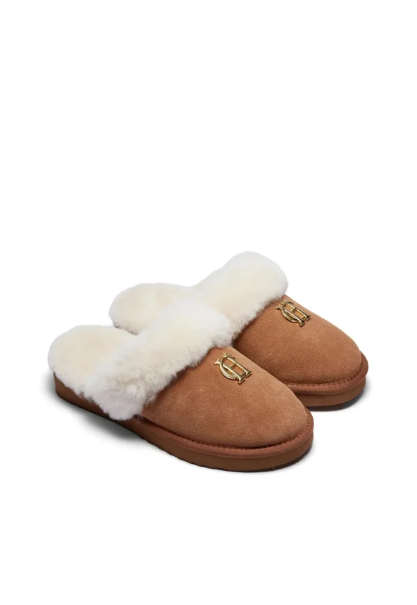 New HC Shearling Slipper - Tan Women Footwear | Slippers