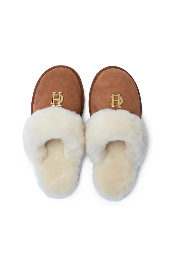 New HC Shearling Slipper - Tan Women Footwear | Slippers