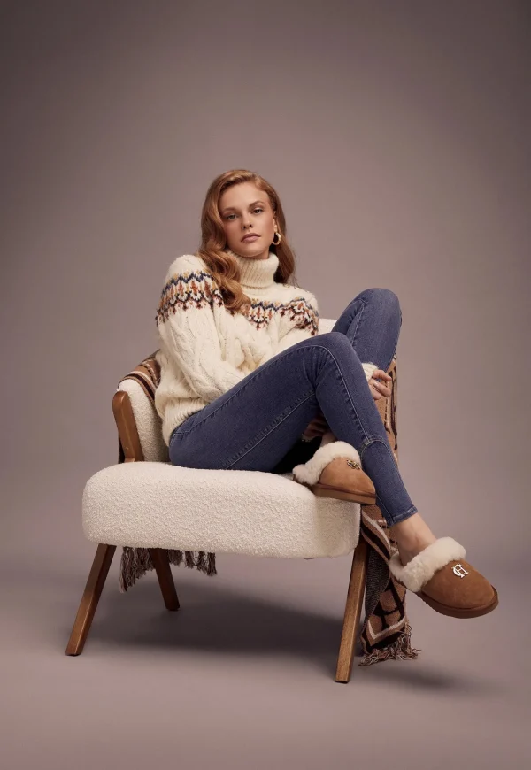New HC Shearling Slipper - Tan Women Footwear | Slippers