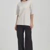 Fashion Heavy Longline Tee - Pumice Women Tops & Tees