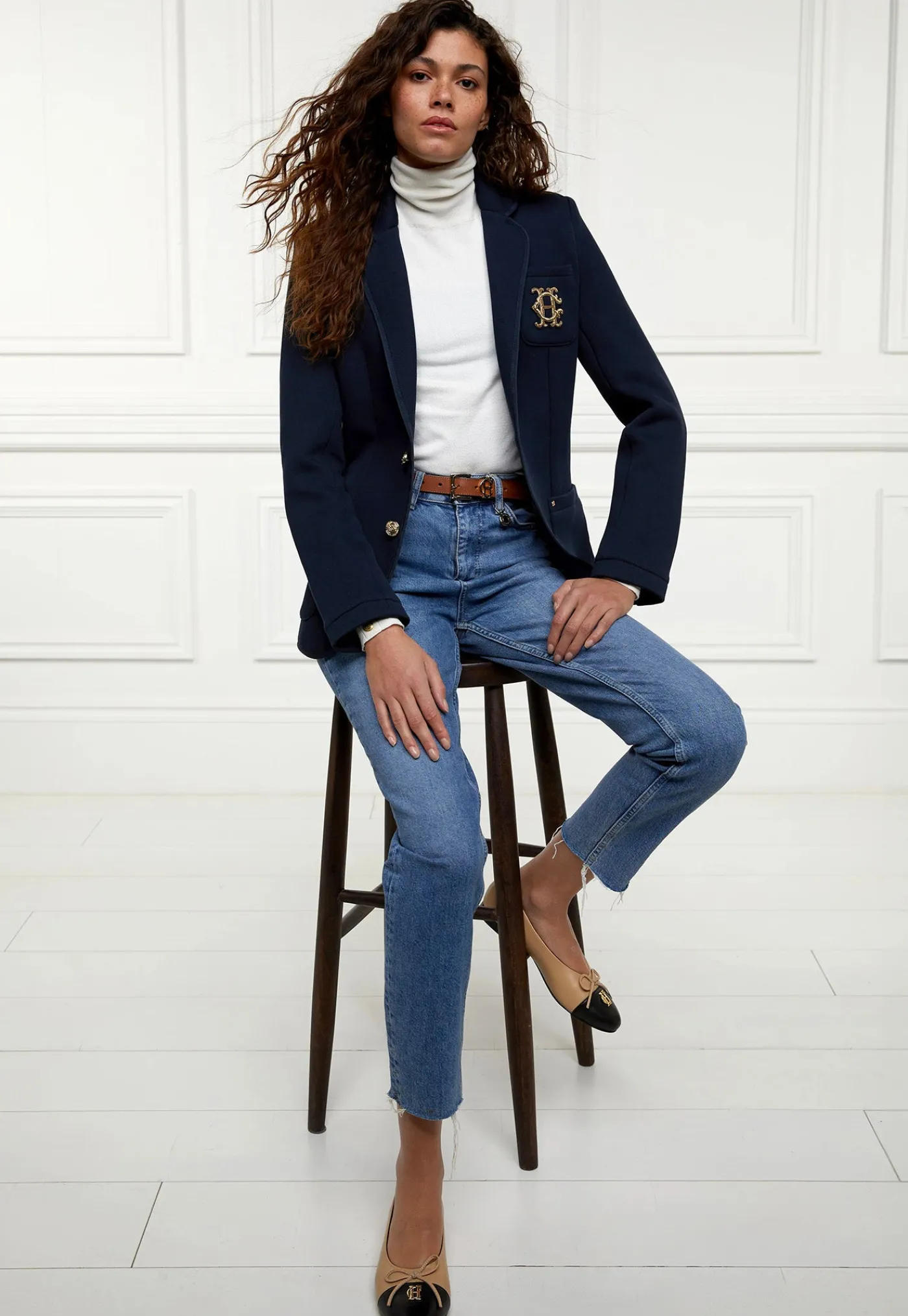 henleys_blazer__navy_1.webp Clearance Henleys Blazer - Navy Women Blazers & Jackets