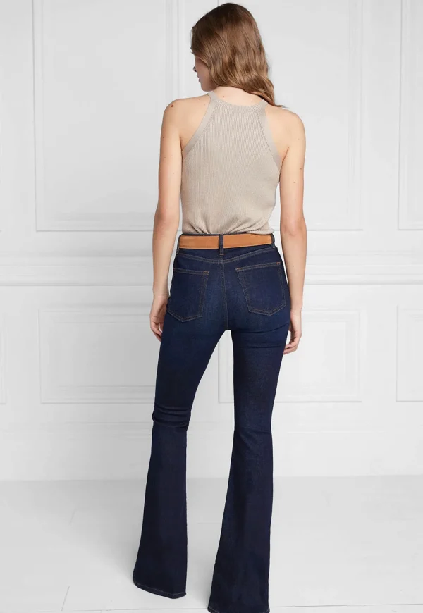Best High Rise Flared Jean - Deep Indigo Women Denim