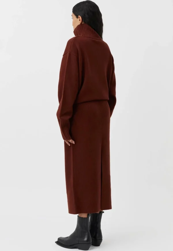 Outlet Kalina Skirt - Mahogany Women Skirts