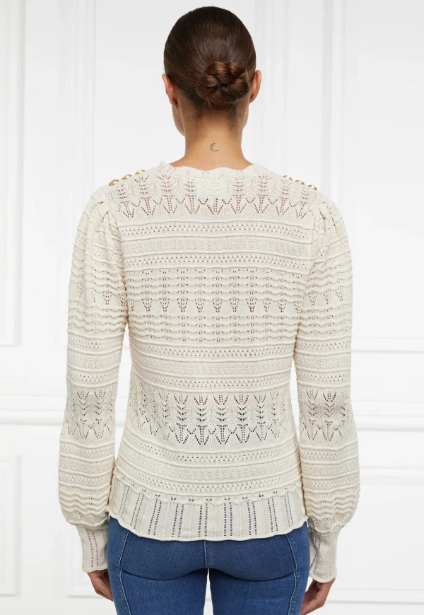 Outlet Kelsie Pointelle Knit - Almond Women Tops & Tees