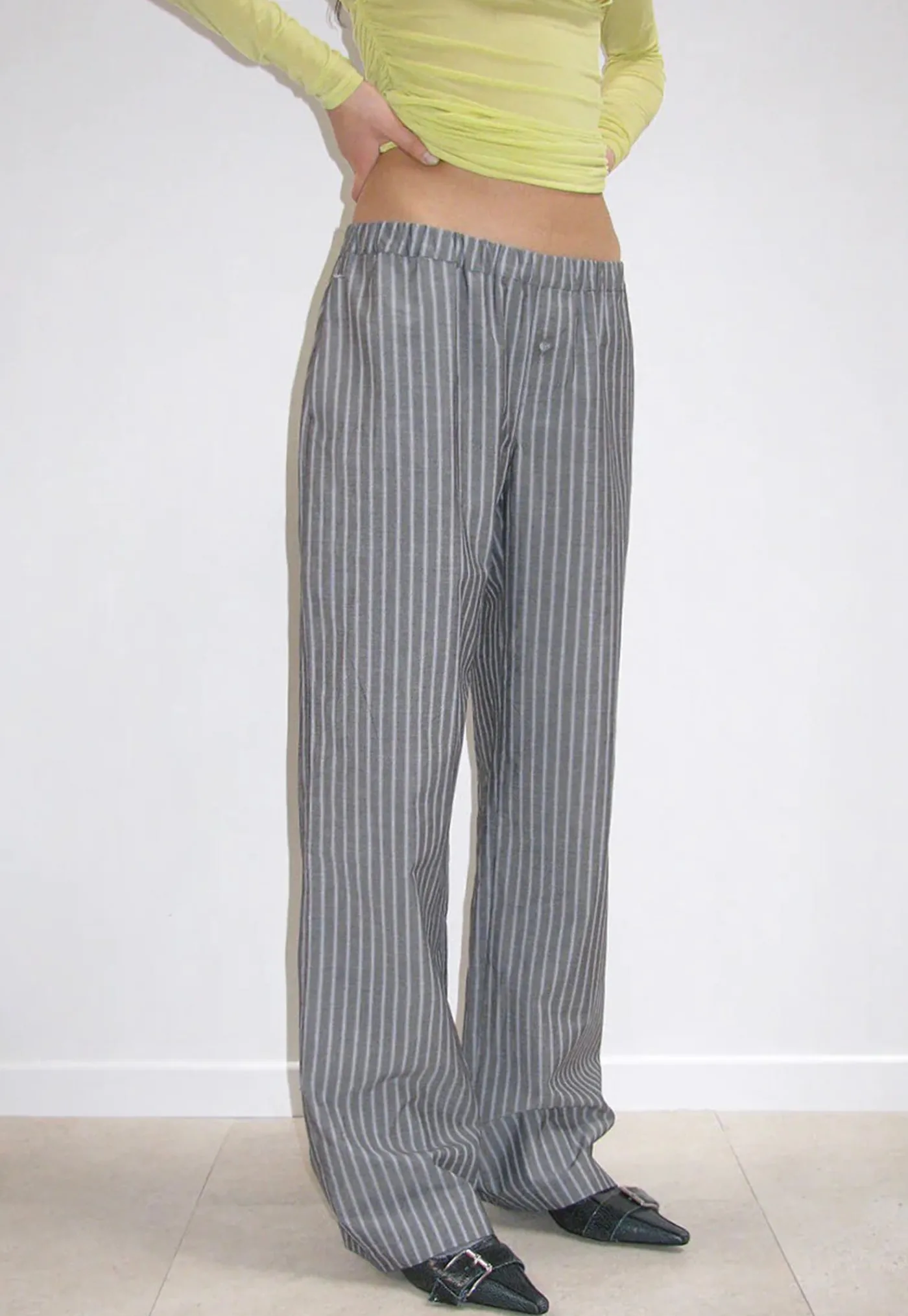 kimoto_pants__melange_gre_1.webp Clearance Kimoto Pants - Melange Grey Women Pants