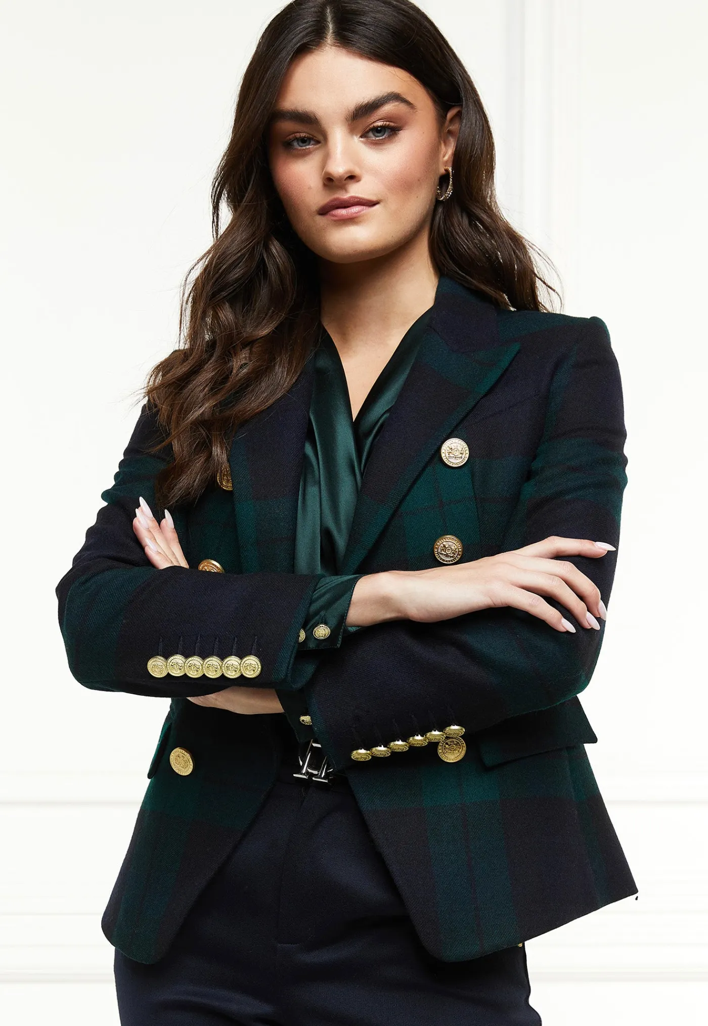 knightsbridge_blazer__bla_0-1.webp Discount Knightsbridge Blazer - Blackwatch Women Blazers & Jackets