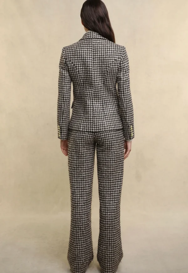 Discount Knightsbridge Blazer - Coffee Houndstooth Women Blazers & Jackets