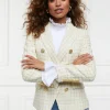 Sale Knightsbridge Blazer - Ivory Sparkle Tweed Women Blazers & Jackets