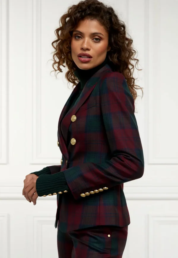 Sale Knightsbridge Blazer - Mulberry Tartan Women Blazers & Jackets