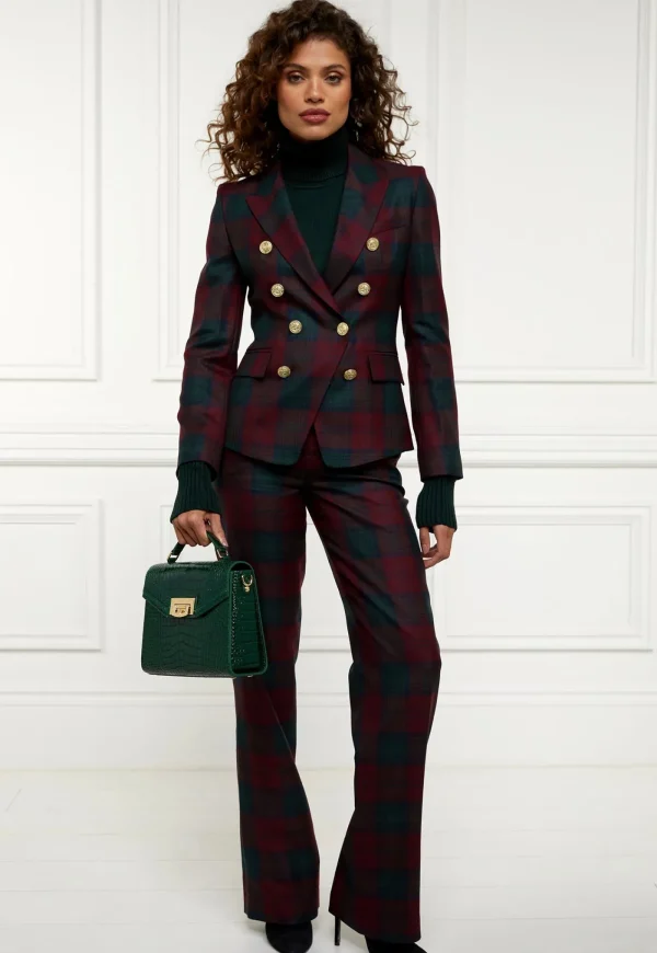 Sale Knightsbridge Blazer - Mulberry Tartan Women Blazers & Jackets