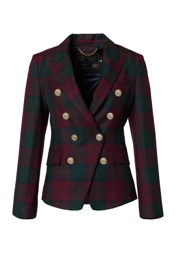 Sale Knightsbridge Blazer - Mulberry Tartan Women Blazers & Jackets