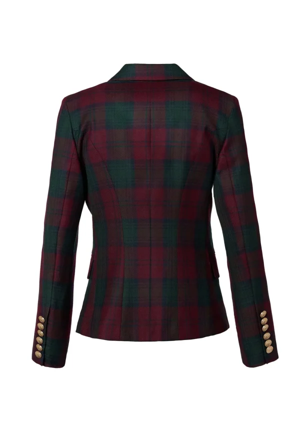 Sale Knightsbridge Blazer - Mulberry Tartan Women Blazers & Jackets